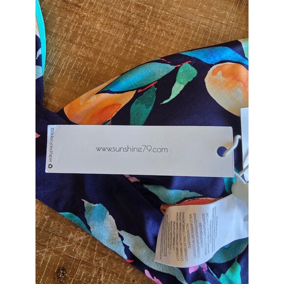 NWT Sunshine 79 floral bikini top women's size 6 - Picture 3 of 6
